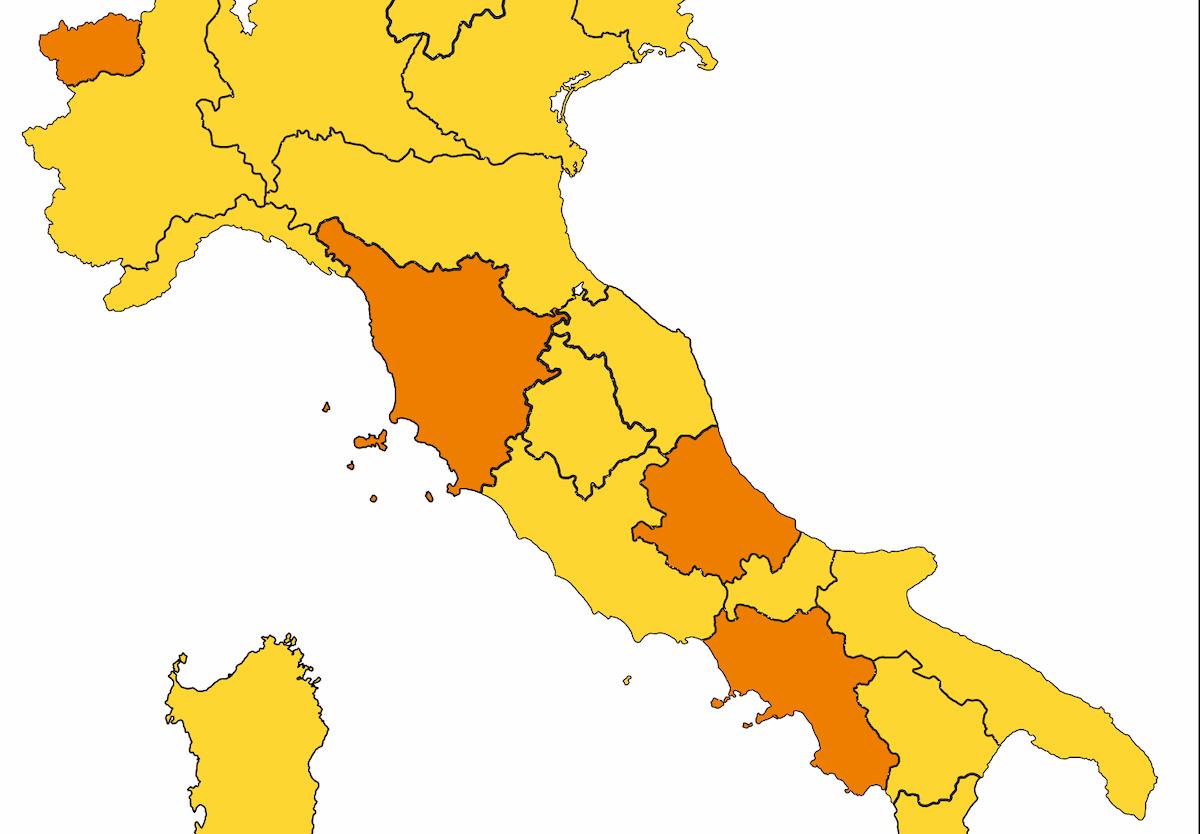 Ieri l’Abruzzo, oggi la Toscana: perché i colori delle Regioni non si capiscono. Siamo forse daltonici?
